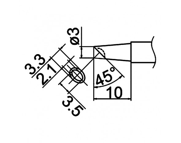 Наконечник Hakko T7-BCM3