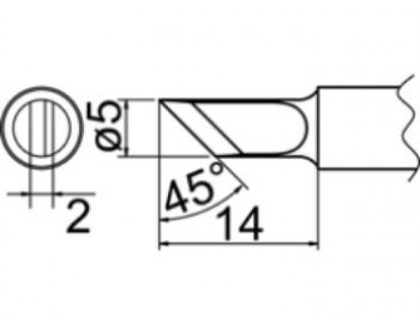 Наконечник Hakko T20-K