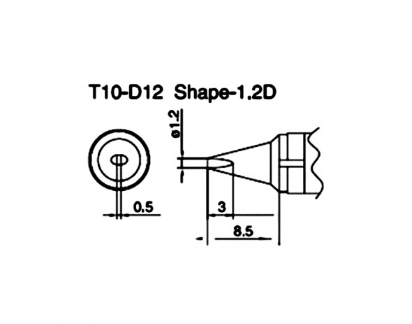 Наконечник Hakko T10-D12