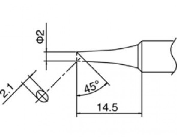 Наконечник Hakko T18-CF2