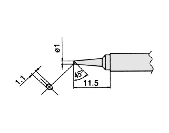 Наконечник Hakko T7-BC1