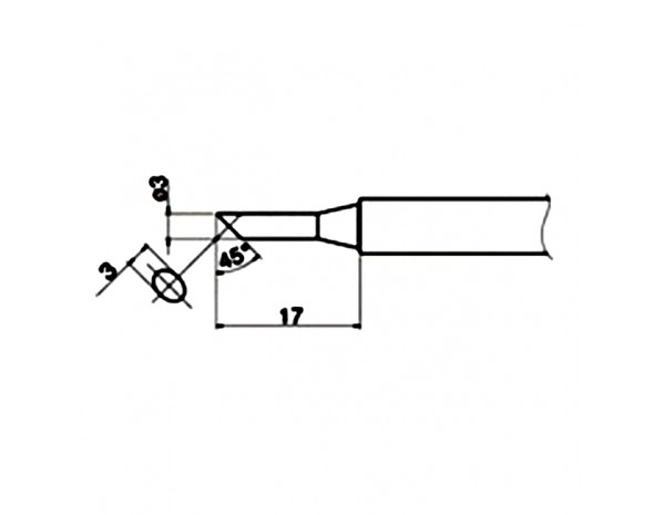 Наконечник Hakko T34-C3