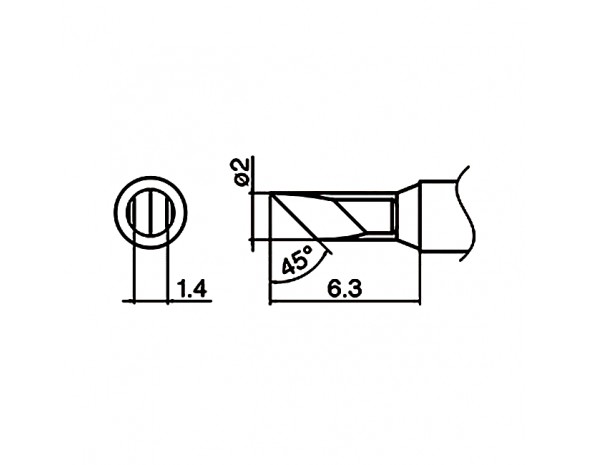 Наконечник Hakko T35-02KU