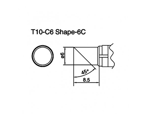 Наконечник Hakko T10-C6