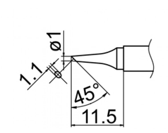 Наконечник Hakko T12-BCF1