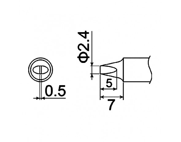 Наконечник Hakko T22-D24