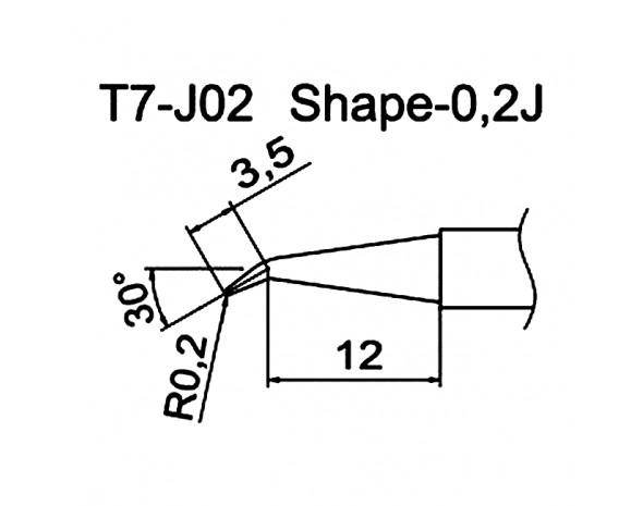 Наконечник Hakko T7-J02