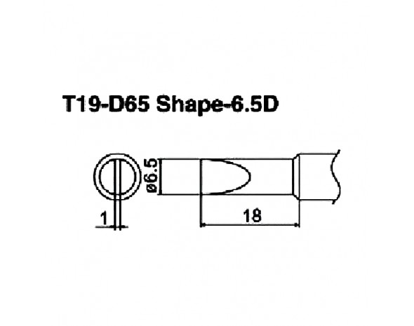 Наконечник Hakko T19-D65