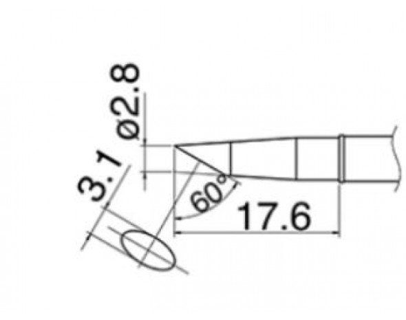 Наконечник Hakko T31-02BC28