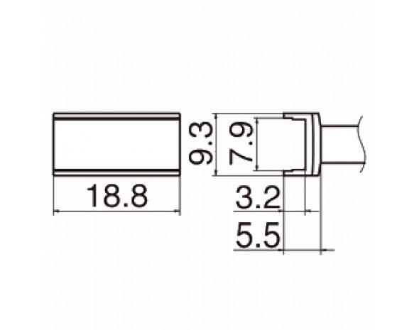 Наконечник Hakko T12-1007 Tunnel