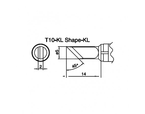 Наконечник Hakko T10-KL