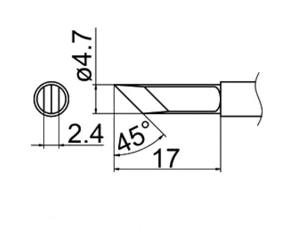 Наконечник Hakko T12-KFZ