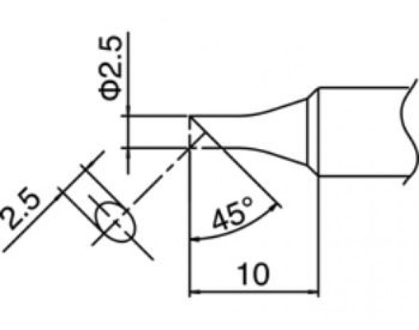 Наконечник Hakko T18-CSF25