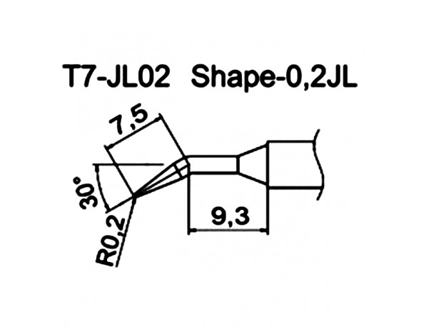 Наконечник Hakko T7-JL02