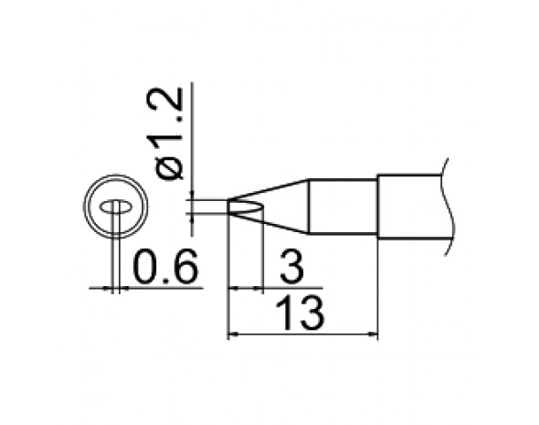 Наконечник Hakko T12-DL12