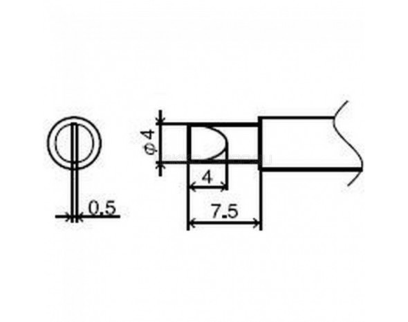 Наконечник Hakko T2-4D