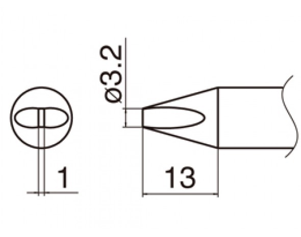 Наконечник Hakko T33-D32