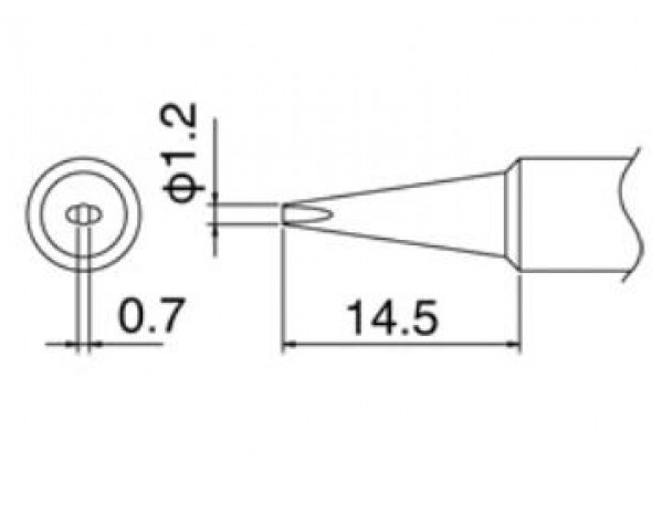 Наконечник Hakko T18-D12