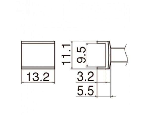 Наконечник Hakko T12-1005 Tunnel