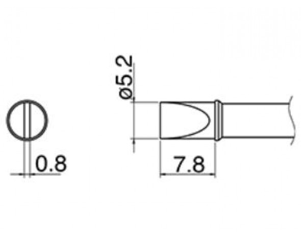 Наконечник Hakko T31-01D52