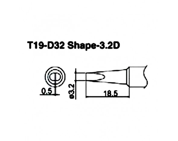 Наконечник Hakko T19-D32