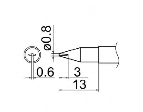 Наконечник Hakko T12-DL08