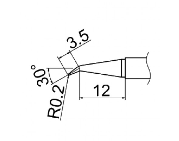Наконечник Hakko T12-J02