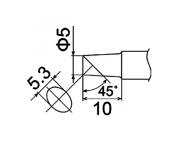 Наконечник Hakko T22-C5