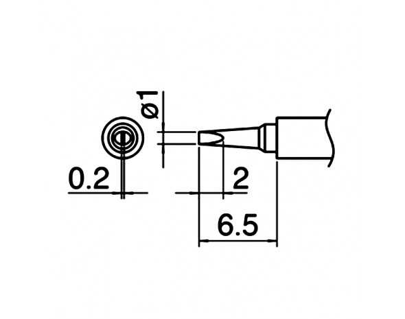 Наконечник Hakko T30-D1