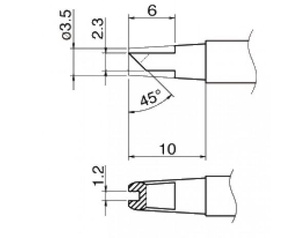 Наконечник Hakko T12-1612