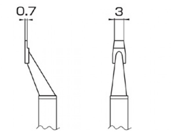 Наконечник Hakko T8-1013 CHIP