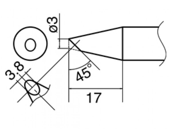 Наконечник Hakko T33-BC3