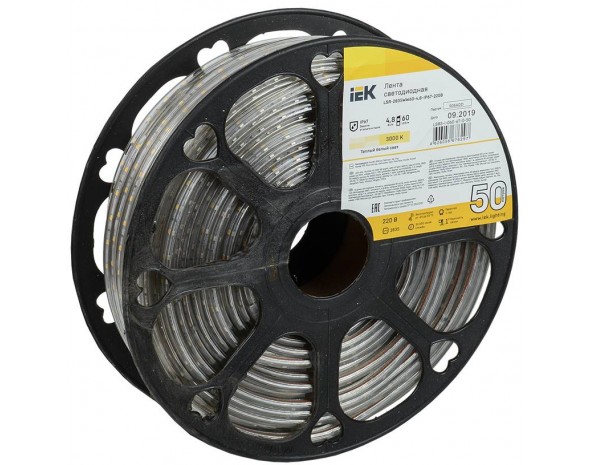 IEK Лента LED 50м LSR-2835WW60-4,8-IP67-220В