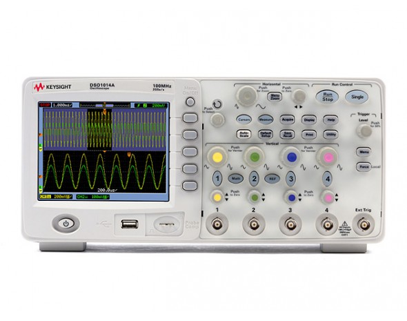 DSO1014A Осциллограф: 100 МГц, 4 аналоговых канала