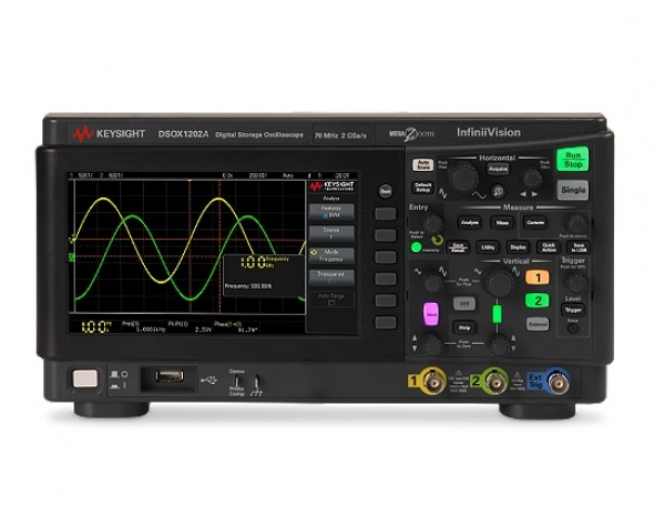 DSOX1202A Осциллограф: 70/100/200 МГц, 2 аналоговых канала