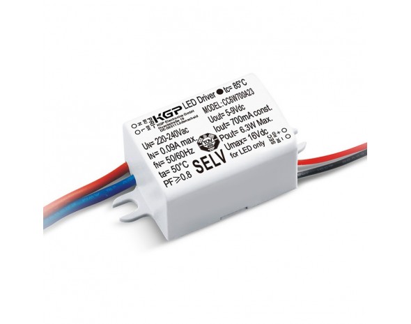 LED-драйвер 7Вт AC-DC KGP CC6W500A23