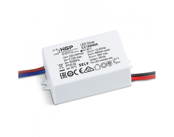 LED-драйверы 18Вт AC-DC KGP серия CC18W|350-900mA