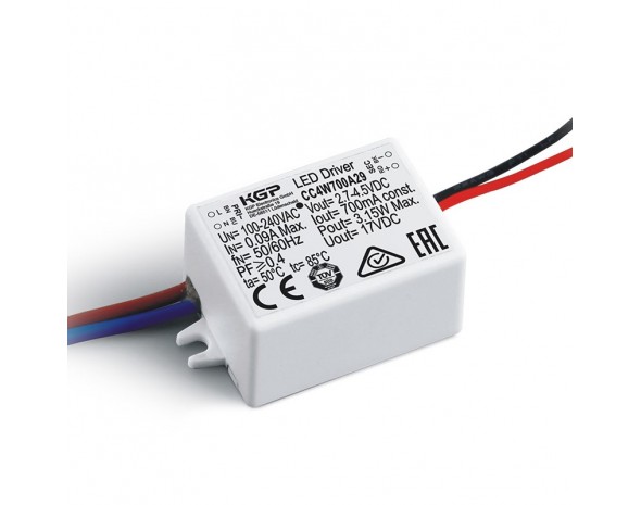 LED-драйверы AC-DC KGP серия CC4W|200-700mA A29