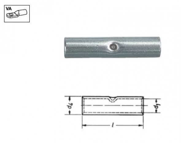 Соединительные гильзы из нержавеющей стали (V2A), 4–6 мм KLAUKE 81R