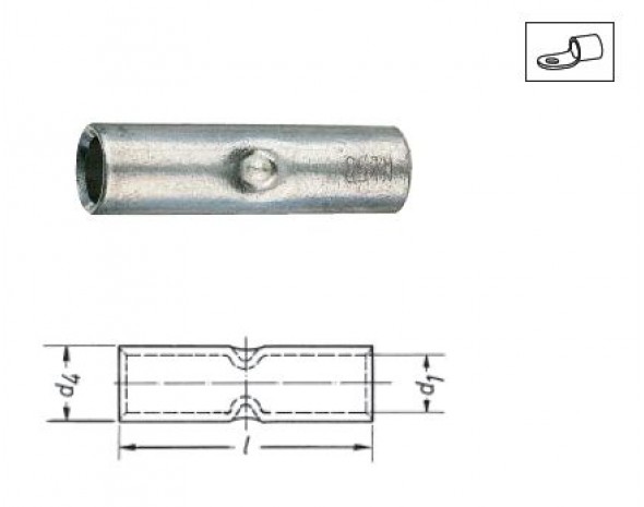 Соединительные гильзы (DIN 46341, часть 1, тип В), 70 мм KLAUKE 1657L