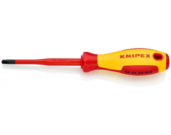 Тонкая отвёртка PlusMinus 212 мм KNIPEX KN-982402SLS