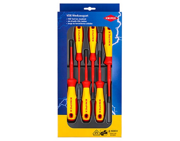 Набор отвёрток по нормам VDE PlusMinus / SL 00 20 12 V05 Knipex KN-002012V05