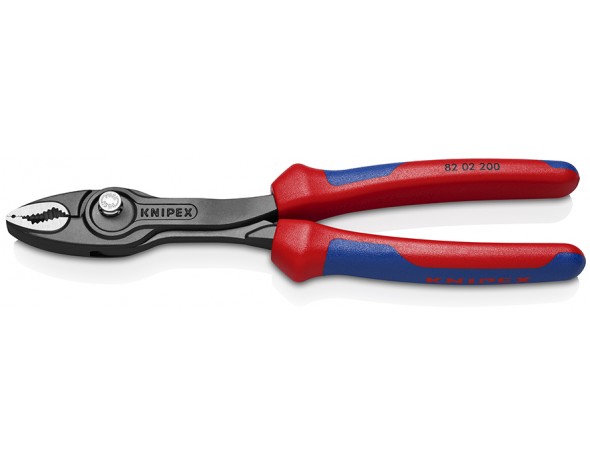 Захватные клещи KNIPEX TwinGrip 200мм, двухкомпонентные рукоятки 8202200