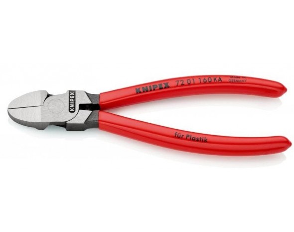 Бокорезы для пластмассы, круглая голова, с пружиной KNIPEX KN-7201160KA