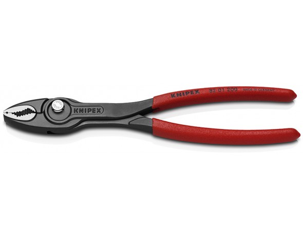 Захватные клещи KNIPEX TwinGrip 200мм, обливные рукоятки 8201200