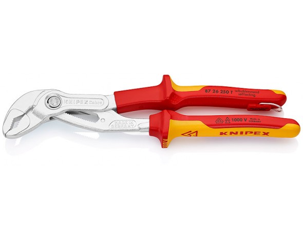 KNIPEX Cobra® VDE хромированные 250 mm (KN-8726250TBK, KN-8726250TBK)