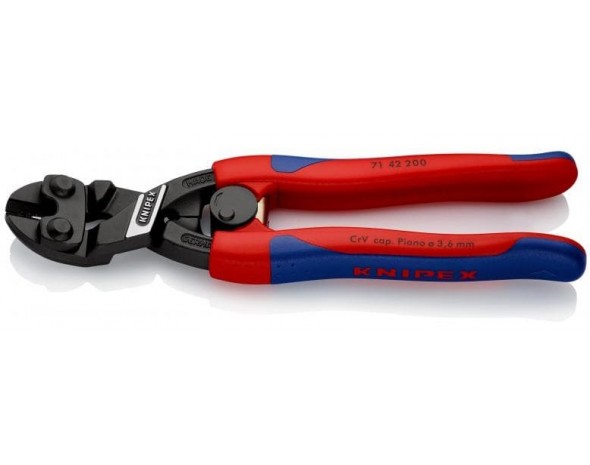 Болторез CoBolt, голова 20C, с выемкой, 200 мм, чёрн., 2К ручки KNIPEX 71 42 200 KN-7142200