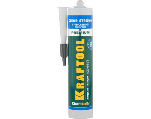 Клей монтажный Kraftool KraftNails Premium KN-601T, суперсильный, прозрачный, 310мл (41342_G)