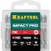 Биты KRAFTOOL Impact Pro, Philips, тип хвостовика E 1/4", PH2, 50мм, 10шт, в пластиковом боксе