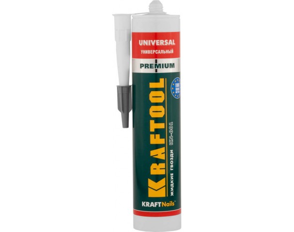 Клей монтажный KRAFTOOL KraftNails Premium KN-601, универсальный, для наружных и внутренних работ, 310мл